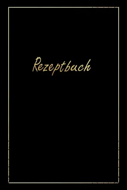 Rezeptbuch: zum Selberschreiben für 50 Rezepte ca A5, Design schwarzgold by Postel Publishing