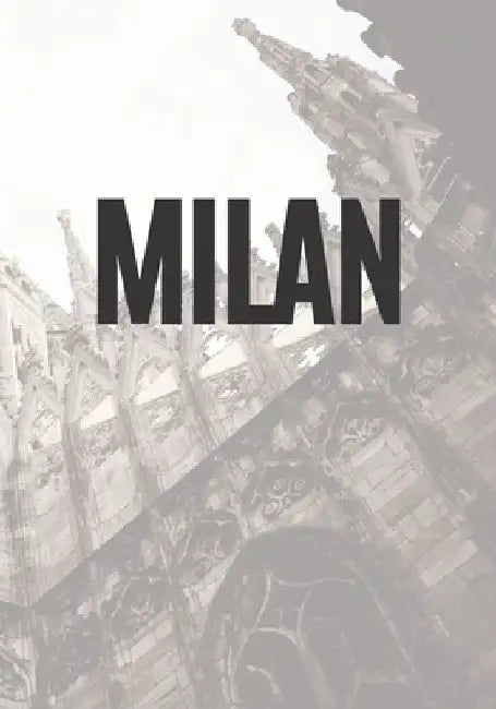 Milan: A decorative book for coffee tables, end tables, bookshelves and interior design styling: Stack city decor books to ad by Modern Design Era