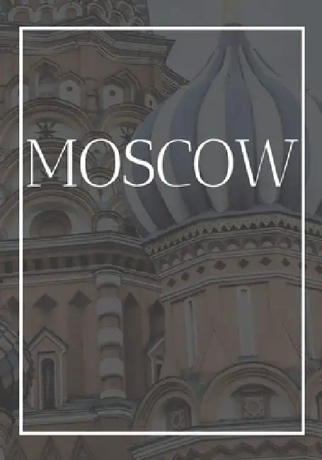 Moscow: A decorative book for coffee tables, bookshelves, bedrooms and interior design styling: Stack International city books by Contemporary Interior Design