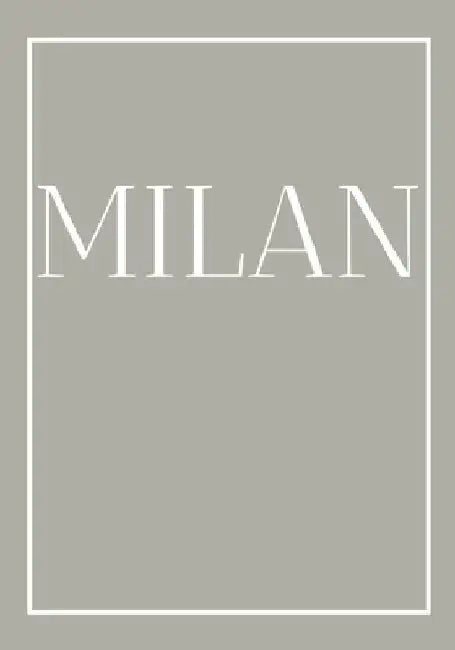 Milan: A colorful decorative book for coffee tables, end tables, bookshelves and interior design styling Stack city books to by Contemporary Interior Design