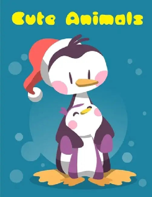 Cute Animals: Funny Animals Coloring Pages for Children, Preschool, Kindergarten age 3-5 by J. K. Mimo