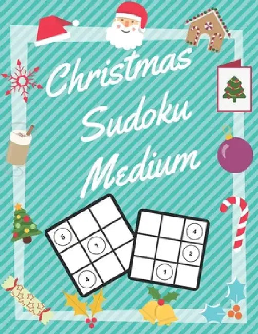 Christmas Sudoku Medium: 100 Pages With Sudokus On Medium Level - Solve And Relax - Large Print, Perfect Gift For Advent Time (125 Pages, 8.5 x 11) by In Point Puzzle Books