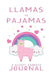 Journal Llama in Pajamas by Amy Guenther