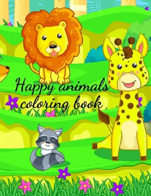 Happy animals coloring book by Cristie Publishing