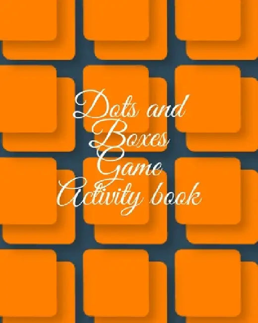 Dots and boxes game activity book by Cristie Publishing