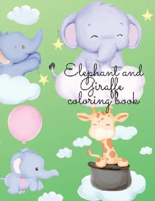 Elephant and Zebra coloring book by Cristie Dozaz