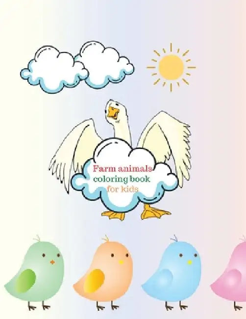 Farm animals coloring book for kids by Cristie Dozaz