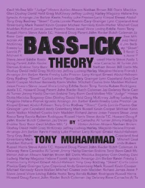 Bass-ick Theory: Music theory and life lessons for bassists by Tony Muhammad