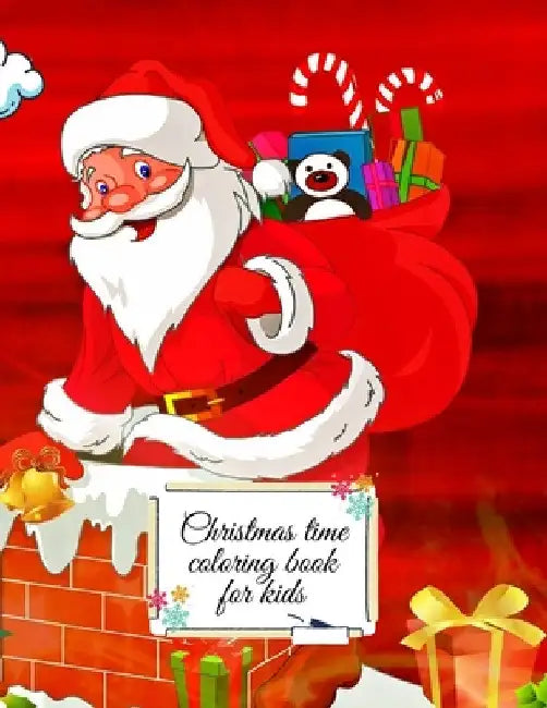 Christmas time coloring book for kids by Cristie Dozaz