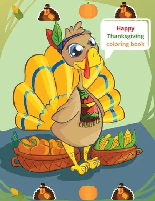 Happy Thanksgiving coloring book by Cristie Dozaz