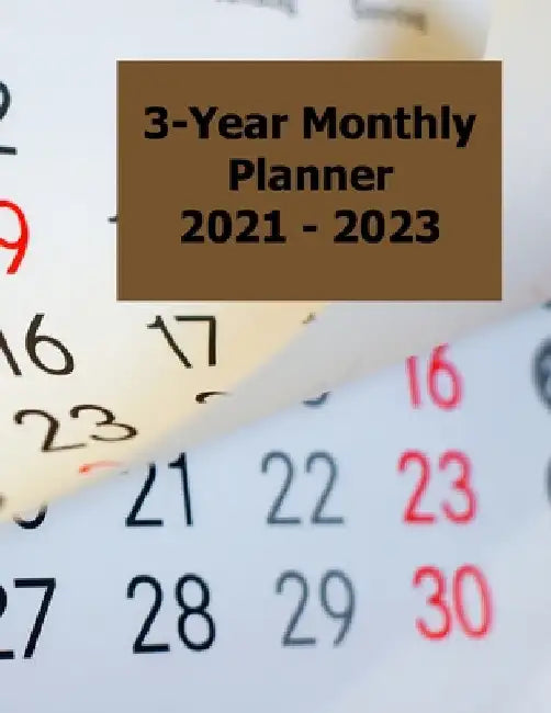 3-Year Monthly Planner 2021 - 2023 by Amazing C. Journals