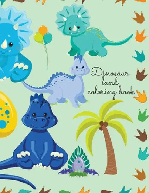 Dinosaur land coloring book by Cristie Dozaz