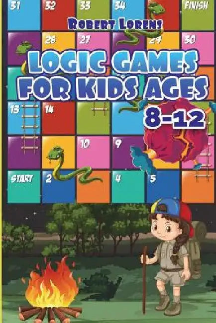 Logic Games For Kids 8-12: Hakyuu Logic Puzzles with Answers by Robert Lorens