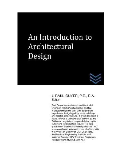 An Introduction to Architectural Design by J. Paul Guyer