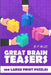 Great Brain Teasers: EntryExit Puzzles - 100 Large Print Puzzles by Jeff Heldt