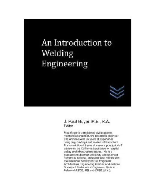An Introduction to Welding Engineering by J. Paul Guyer