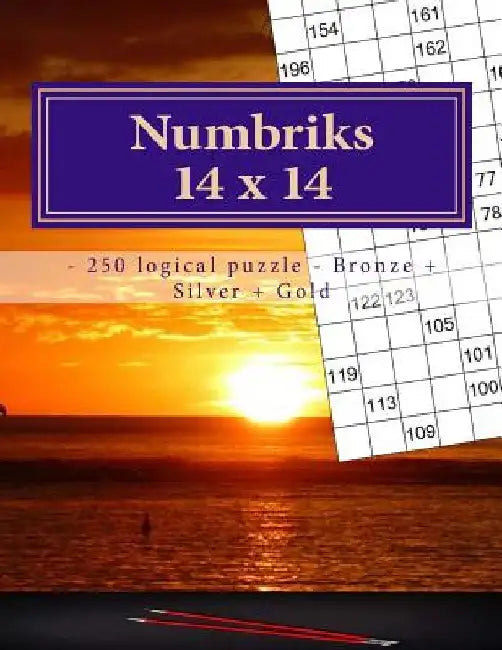 Numbriks 14 X 14 - 250 Logical Puzzle - Bronze + Silver + Gold: Easy by Andrii Pitenko