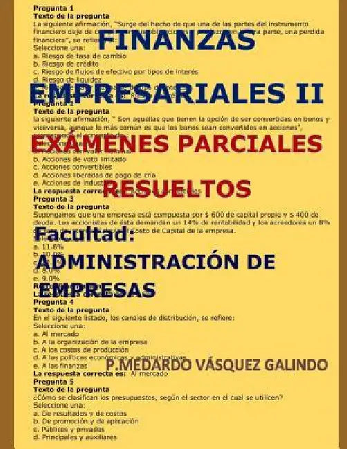 Finanzas Empresariales II-Ex by V.
