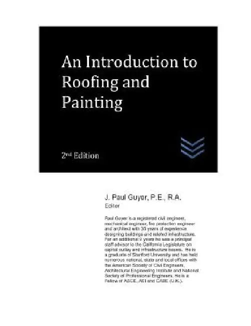 An Introduction to Roofing and Painting by J. Paul Guyer