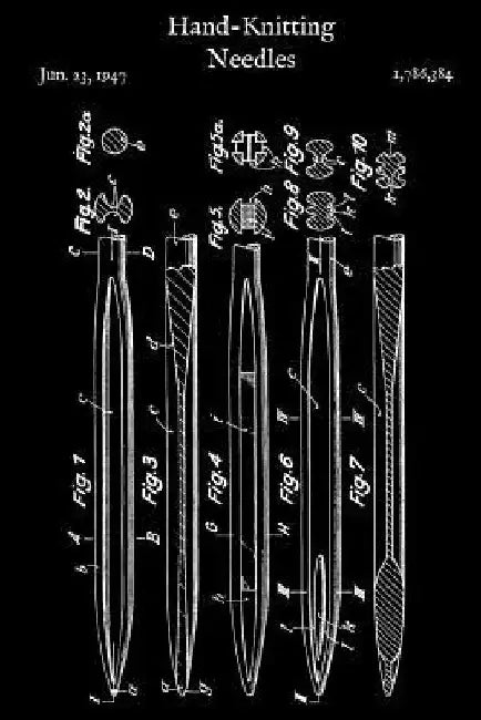 Hand Knitting Needles: Knitting Paper 4x5 Template for Crocheters and Knitters by Mainly Merch