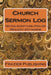 Church Sermon Log: Notes-Scripture-Prayer Request-Keywords by Frazier Publishing