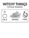 Witchy Things Grimoire Workbook by Full Moon Spellbound