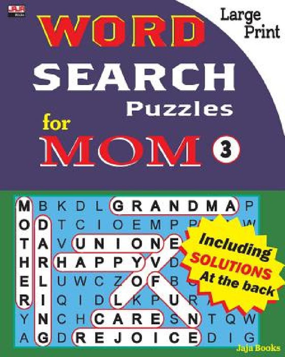 WORD SEARCH Puzzles for MOM by Jaja Books