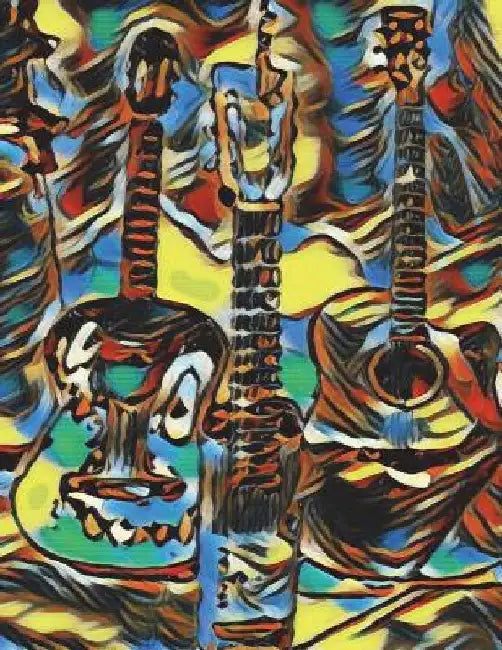 Sheet Music for Guitar - 200 PAGES - 8.5 X 11: Guitar for beginners, rock, jazz, classical, and kids by Hunter