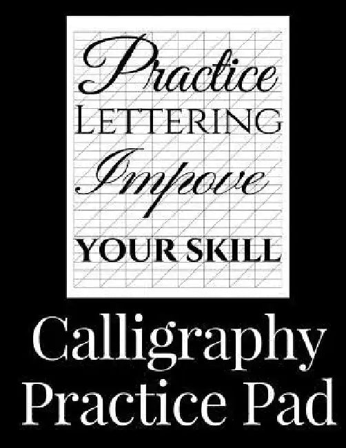 Calligraphy Practice Pad: Large Calligraphy Paper, 150 sheet pad, perfect calligraphy practice paper and workbook for lettering artists and beginners by Simon Clarke