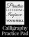 Calligraphy Practice Pad: Large Calligraphy Paper, 150 sheet pad, perfect calligraphy practice paper and workbook for lettering artists and beginners by Simon Clarke