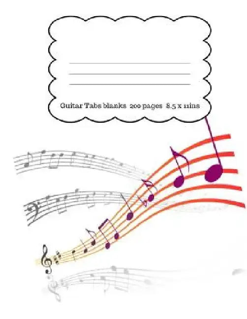 Create music for the Guitar: Inspired to write music? Perfect workbook 200 pages, 8.5 x 11 ins. by Jenny Tucker