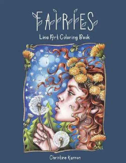 Fairies Line Art Coloring Book 
