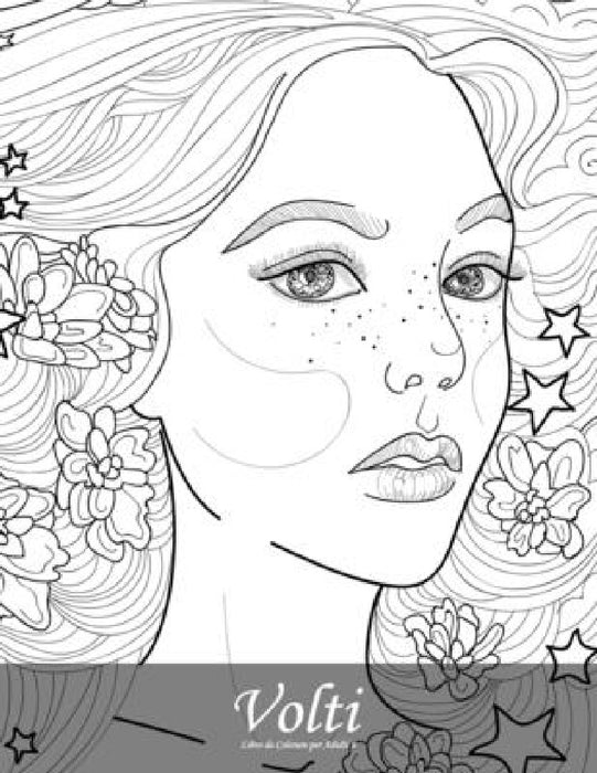 Volti Libro da Colorare per Adulti 6 by Nick Snels