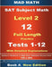 2018 SAT Subject Level 2 Book A Tests 1-12 by John Su