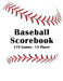 Baseball Scorebook: Stat Tracking - 119 Single Team Games by Baxco