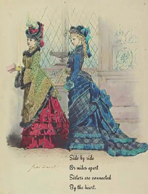 Victorian Sisters with Quote by Joyful Collage
