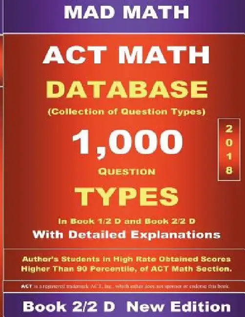 2018 ACT Math Database 2-2 D by John Su