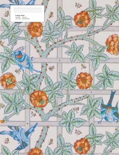 Trellis with Birds and Flowers by Joyful Collage