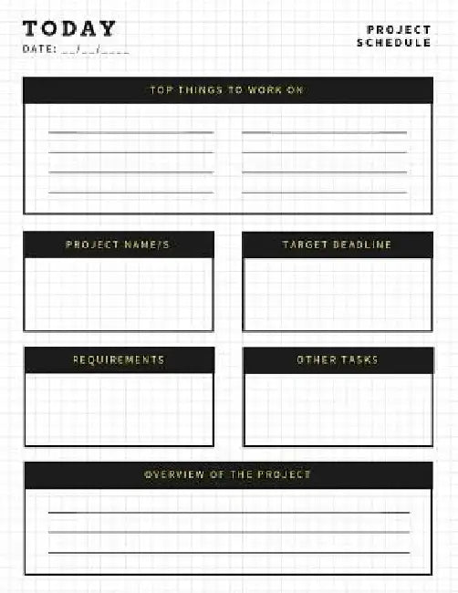 Project Schedule by Valourine