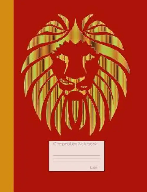 Lion Composition Notebook: Graph Paper Book to Write in for School, Take Notes, for Teen Girls and Boys, Students, Teachers, Homeschool, Shiny Go by Felis Purr