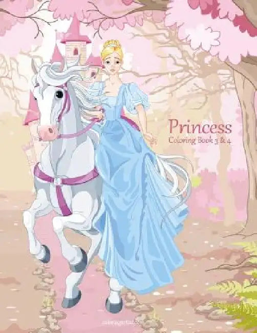 Princess Coloring Book 3 & 4 by Nick Snels