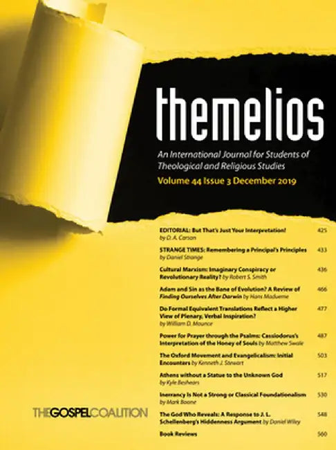 Themelios, Volume 44, Issue 3 by D. A. Carson