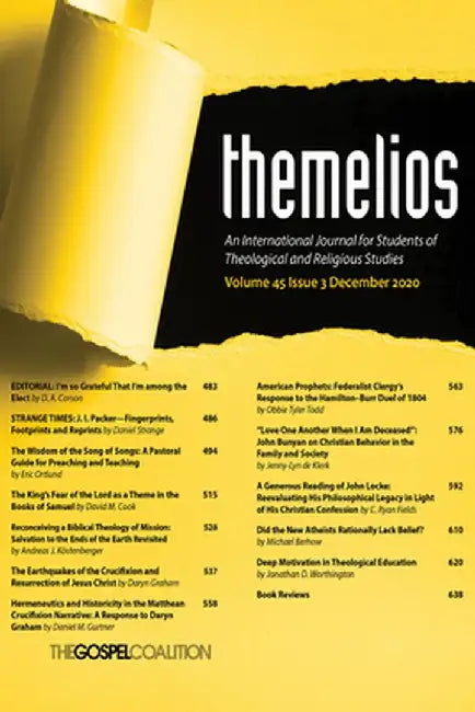 Themelios, Volume 45, Issue 3 by D. A. Carson