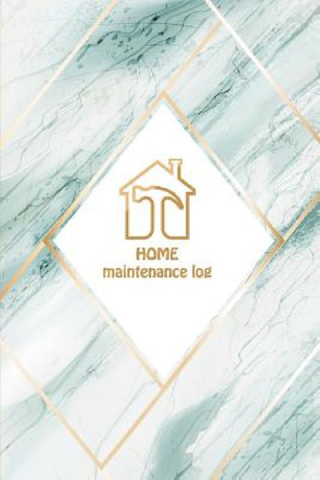 HOME Maintenance log: Green marble cover Home Maintenance Log diary for a template to keep track of renovation repairs and service for Home, by David Bunch