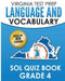 VIRGINIA TEST PREP Language & Vocabulary SOL Quiz Book Grade 4: Covers the Skills in the SOL Writing Standards by V. Hawas