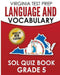 VIRGINIA TEST PREP Language & Vocabulary SOL Quiz Book Grade 5: Covers the Skills in the SOL Writing Standards by V. Hawas