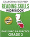 CALIFORNIA TEST PREP Reading Skills Workbook Daily SBAC ELA Practice Grade 3: Preparation for the Smarter Balanced Assessments by C. Hawas