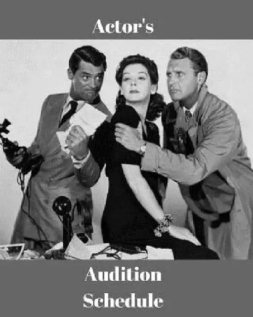 Actor's Audition Schedule by Actor's Audition