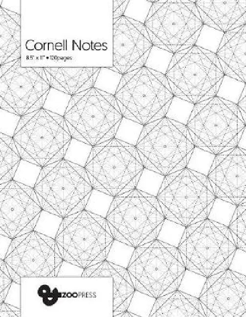 Cornell Notes: Geometric Octagonal Patterns Cover - Best Note Taking System for Students, Writers, Conferences. Cornell Notes Noteboo by &zoo Press