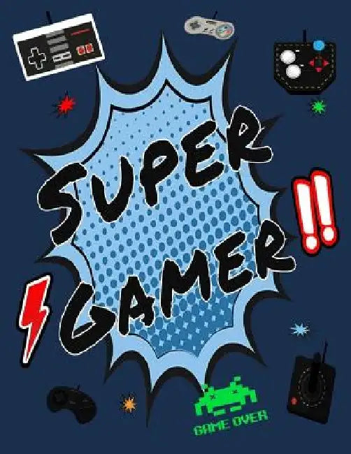 Super Gamer Graph Paper Notebook by Reliably Supplied
